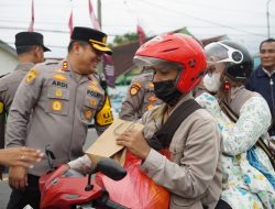 Turun Langsung, Kapolres Jombang Pantau Arus Lalin di Jalur Arteri Bandar Kedungmulyo Menuju Simpang Tiga Bangjuri