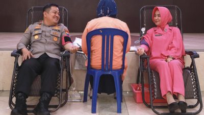 HUT Bhayangkara ke-79, Polres Jombang Peduli Sesama Lewat Aksi Donor Darah