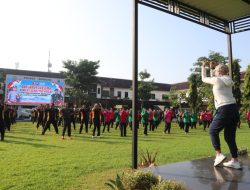 Perkuat Sinergitas, Polres Jombang Gelar Olahraga Bersama Kodim 0814 Jombang