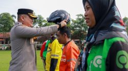 Gelar Apel Ojol Kamtibmas, Kapolres Jombang Ajak Jaga Keamanan dan Ketertiban